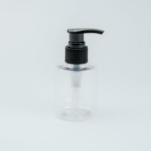 Cilinder | Transparant met zwarte pomp 100 ml | Plotterie.nl