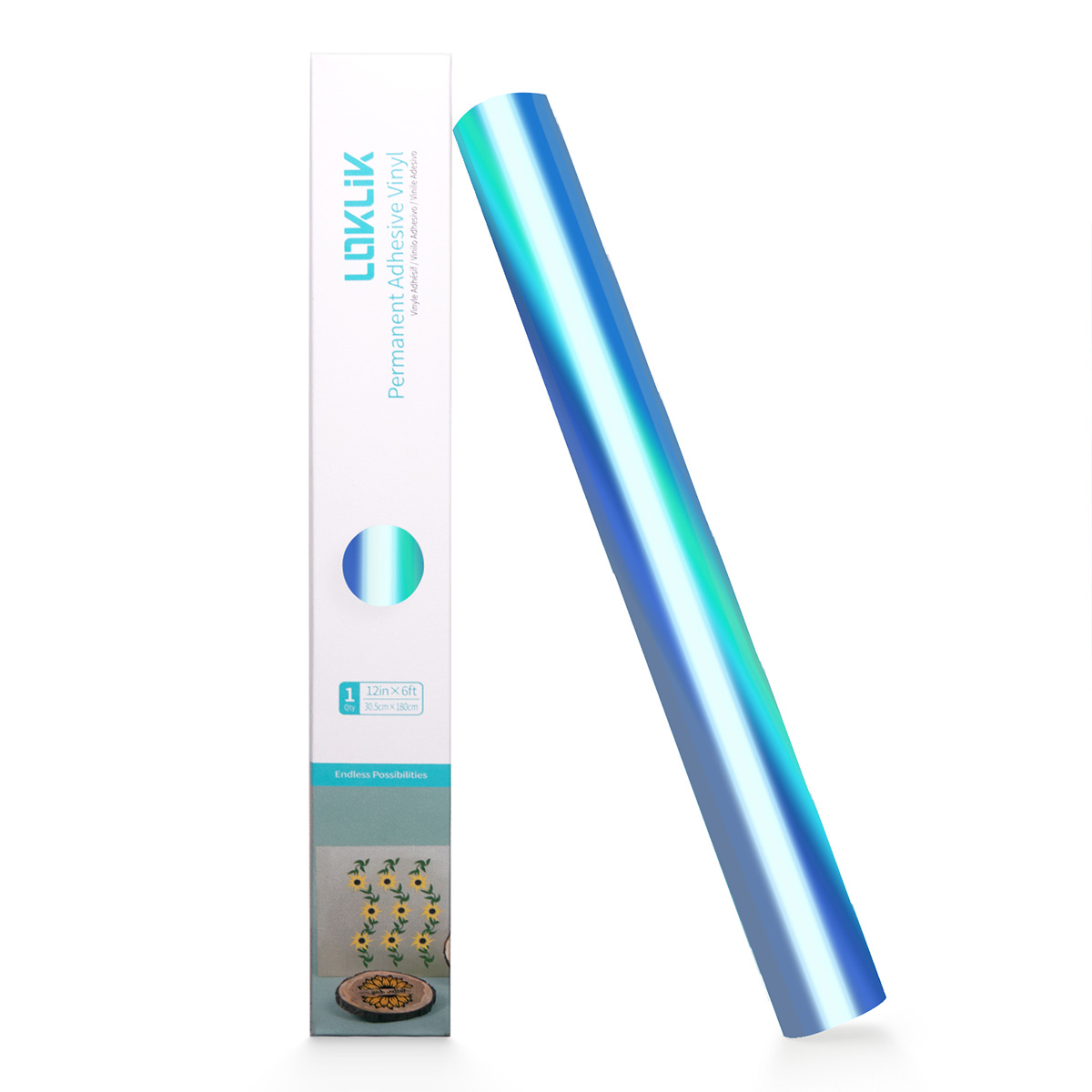 Plotterie.nl – LOKLiK holografisch vinyl Aqua Blauw 2