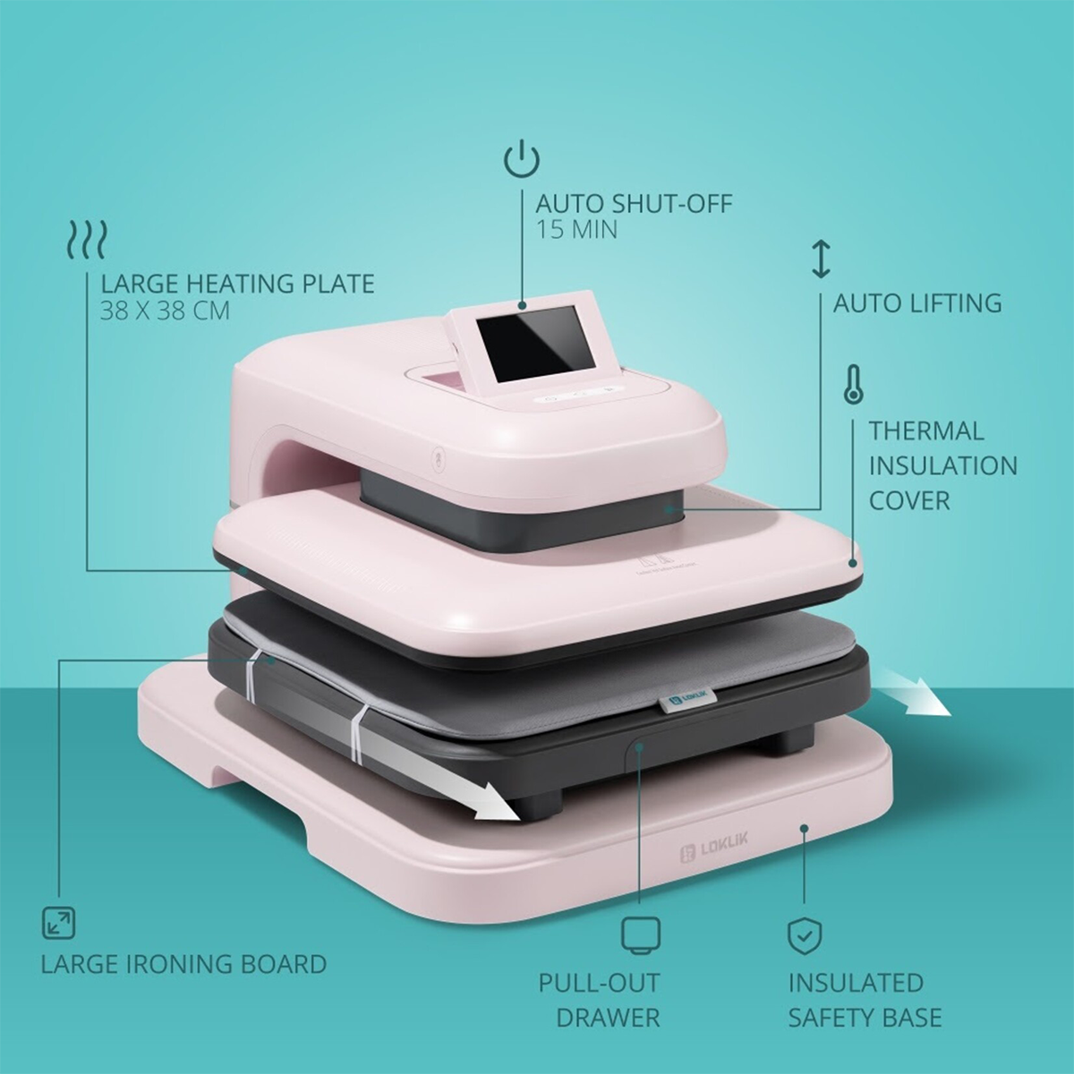 De Plotterie-Loklik Impress auto 2 smart pastel pink2